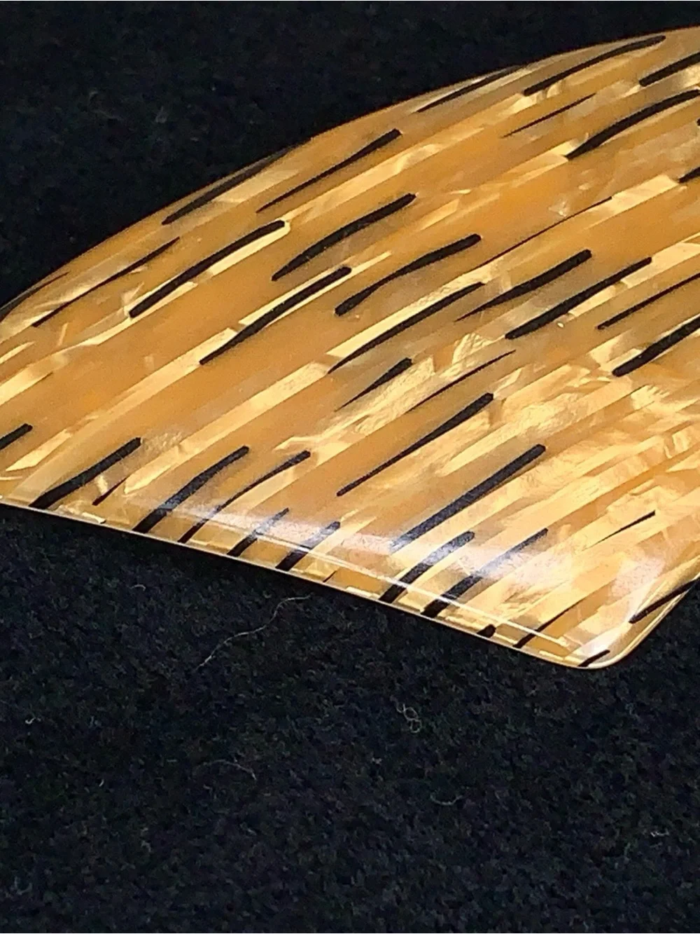 Vintage Celluloid Hair Barrette Made In France Pinup Rockabilly Retro Rare